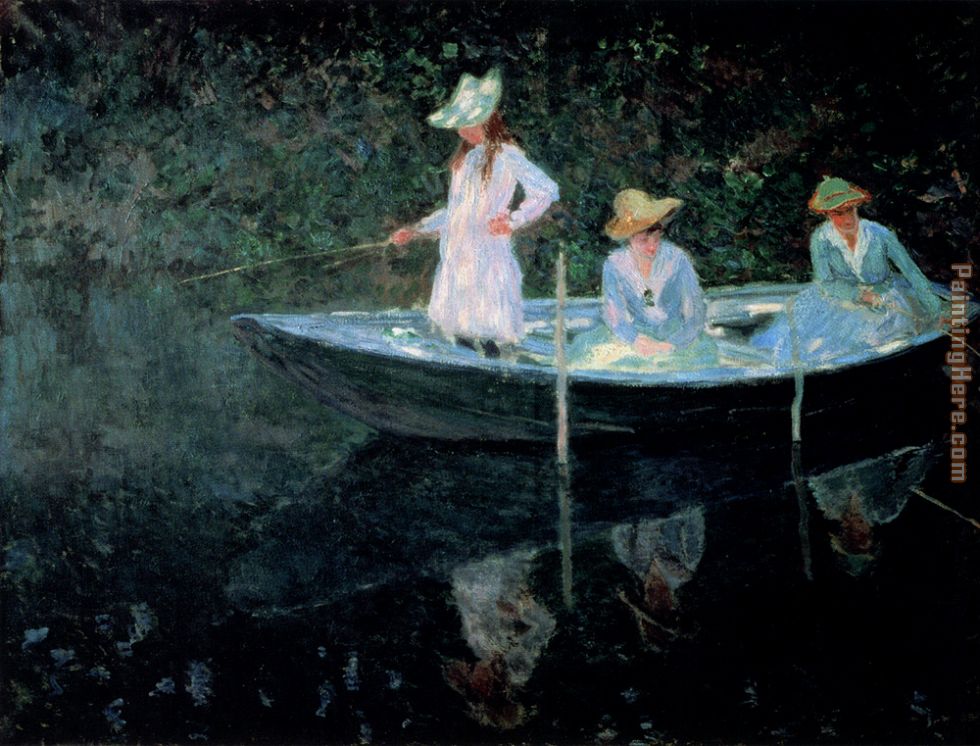 Claude Monet In The Rowing Boat